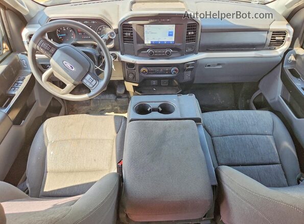 1FTEX1CB4MKE11125 2021 FORD F150 White Dashboard view