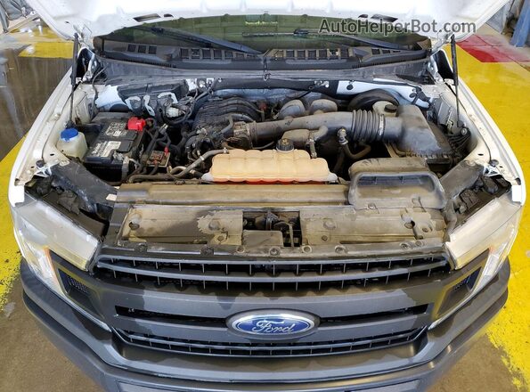 1FTEX1CB6JKE81933 2018 FORD F150 White უკანა სალონის ხედი