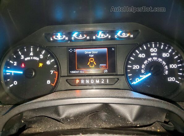1FTEX1CB6JKE81933 2018 FORD F150 White ხელსაწყოთა პანელის ხედი