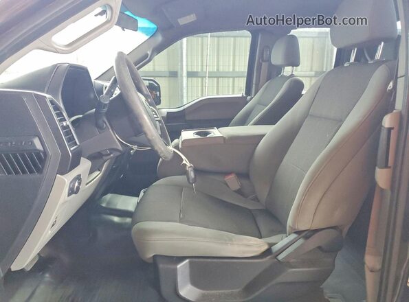 1FTEX1CB7JKF12199 2018 FORD F150 Black Вид салону спереду