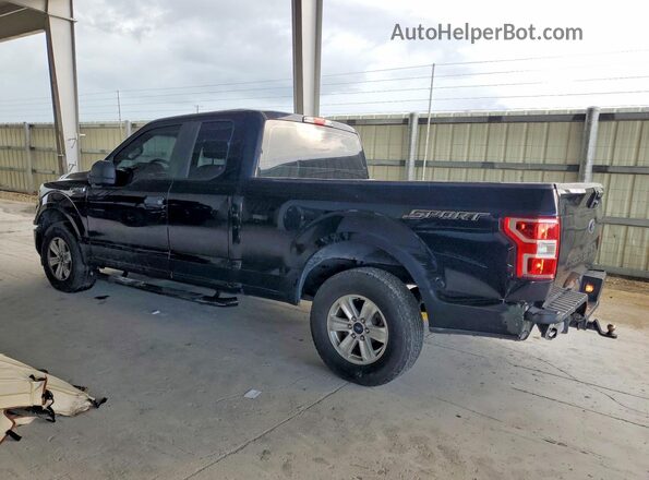 1FTEX1CB7JKF12199 2018 FORD F150 Black Задня ліва чверть