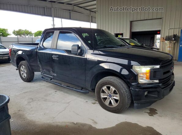 1FTEX1CB7JKF12199 2018 FORD F150 Black Передня права чверть
