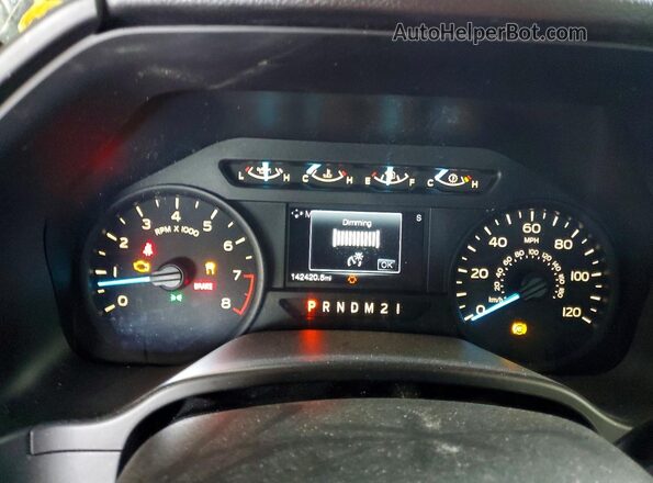 1FTEX1CB7JKF12199 2018 FORD F150 Black Вид щитка приладів