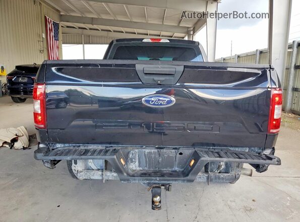 1FTEX1CB7JKF12199 2018 FORD F150 Black Вид ззаду