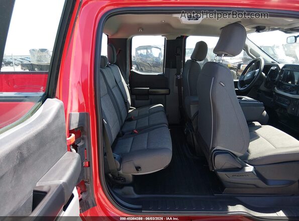 1FTEX1CB7MKE08414 2021 FORD F150 Красный Задняя левая четверть