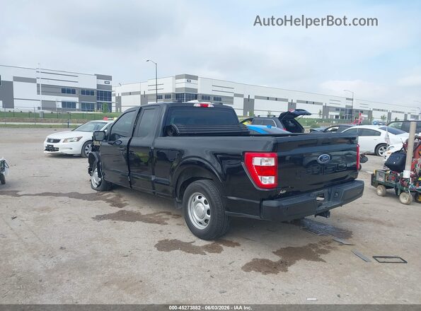 1FTEX1CB8NKD52372 2022 FORD F150 Черный Задняя левая четверть