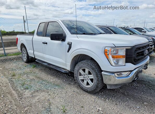 1FTEX1CB9NKD64109 2022 FORD F150 White 