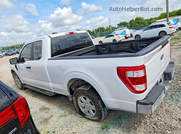 1FTEX1CB9NKD64109 2022 FORD F150 White 