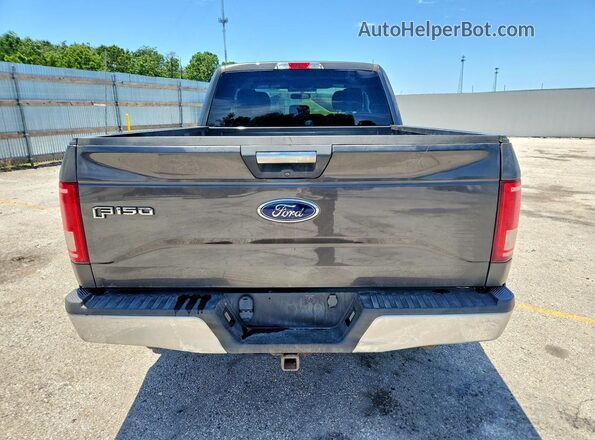 1FTEX1CF0HKE57270 2017 FORD F150 Gray უკანა ხედი