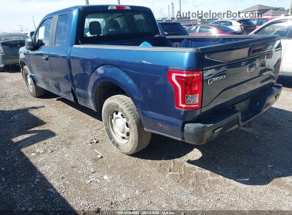 1FTEX1CF2GFC57370 2016 FORD F150 Blue Tył lewy