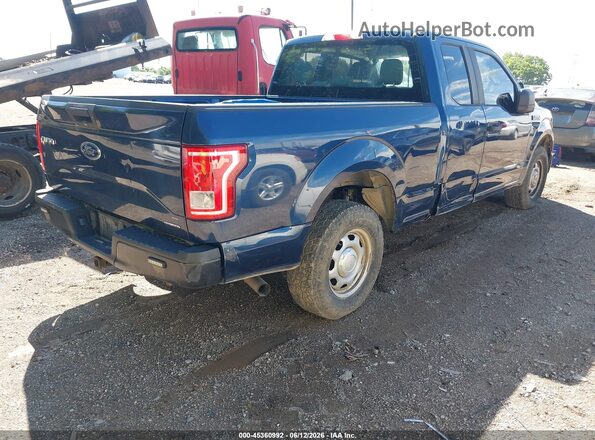 1FTEX1CF2GFC57370 2016 FORD F150 Blue Tył prawy