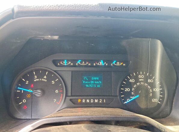 1FTEX1CF2GFC61029 2016 FORD F150 White Vista del cuadro de instrumentos