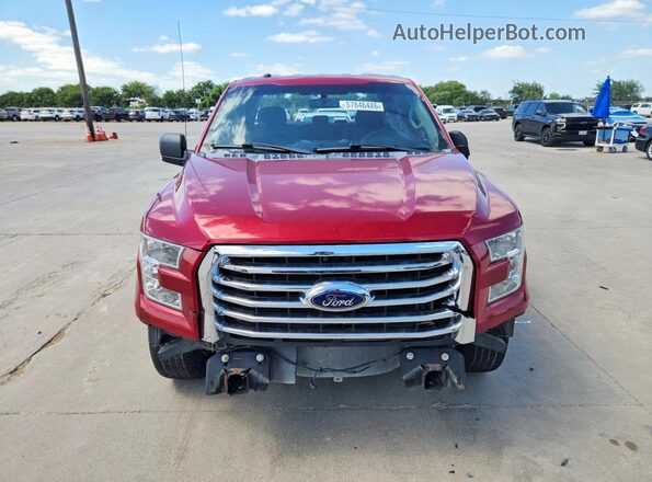 1FTEX1CF9HKE56733 2017 FORD F150 Red Вид спереду