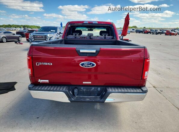 1FTEX1CF9HKE56733 2017 FORD F150 Red Вид ззаду