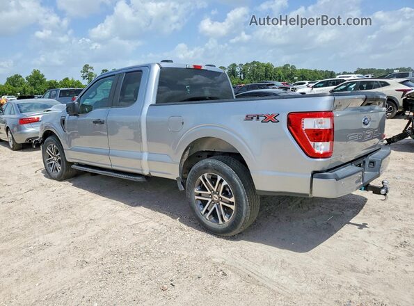 1FTEX1CP0MKE88263 2021 FORD F150 Silver Rear left