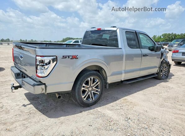1FTEX1CP0MKE88263 2021 FORD F150 Silver Rear right
