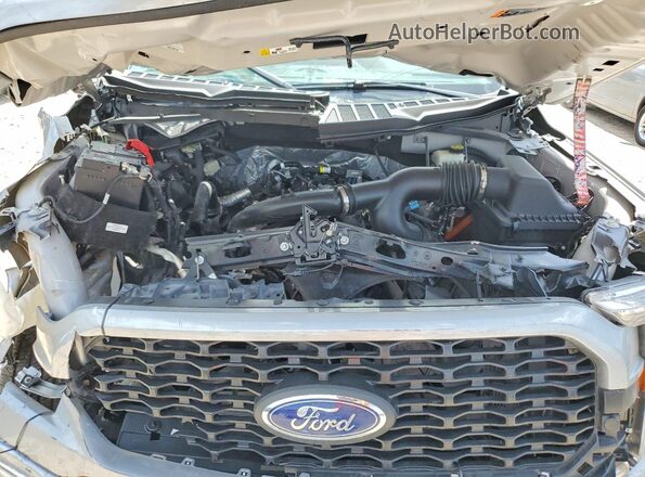 1FTEX1CP0MKE88263 2021 FORD F150 Silver Rear interior view
