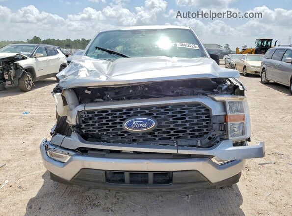 1FTEX1CP0MKE88263 2021 FORD F150 Silver Front view