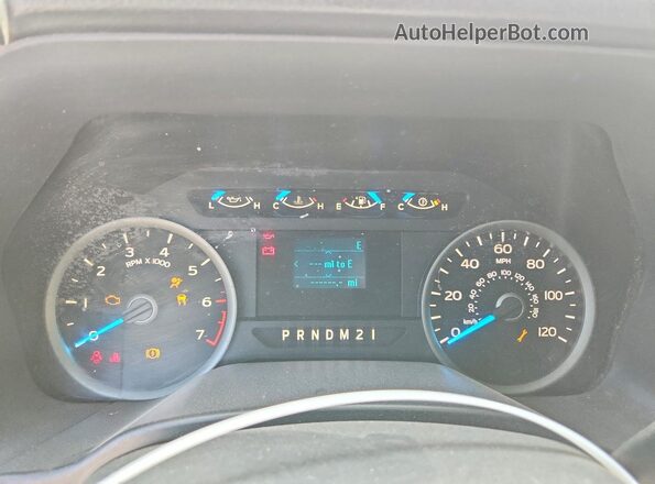 1FTEX1CP2HKD83066 2017 FORD F150 White Вид панелі приладів