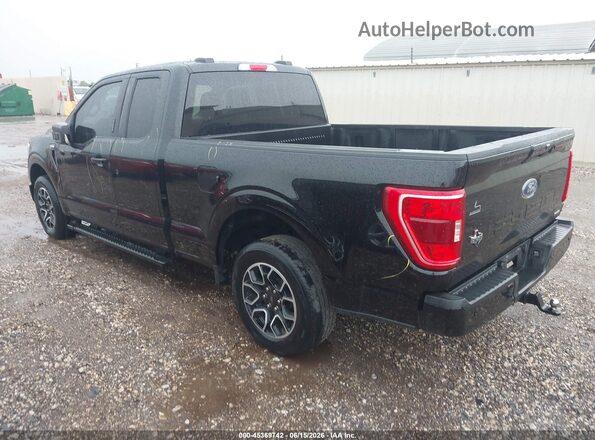 1FTEX1CP2NKD74430 2022 FORD F150 Черный Задняя левая четверть