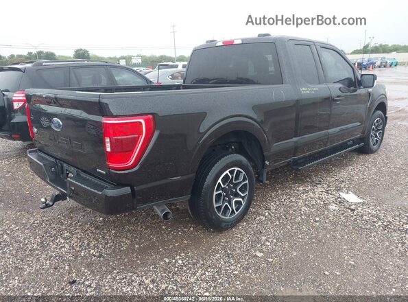 1FTEX1CP2NKD74430 2022 FORD F150 Черный Задняя правая четверть