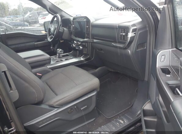 1FTEX1CP2NKD74430 2022 FORD F150 Черный Вид салона спереди
