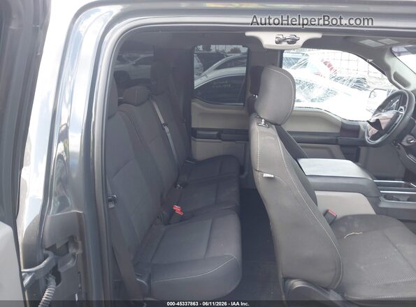 1FTEX1CP3HKC72266 2017 FORD F150 Gray VIN կոդի պիտակի տեսք