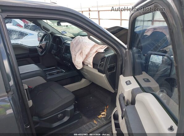 1FTEX1CP3HKC72266 2017 FORD F150 Gray Սալոնի դիմացի տեսք