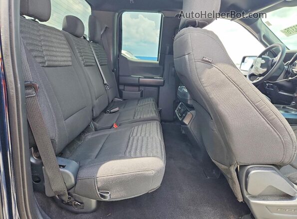 1FTEX1CP3PKD89893 2023 FORD F150 Blue Вид задніх сидінь