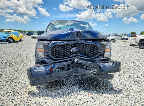 1FTEX1CP3PKD89893 2023 FORD F150 Blue Вид спереду