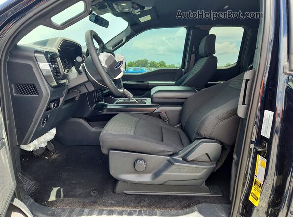 1FTEX1CP3PKD89893 2023 FORD F150 Blue Вид салону спереду