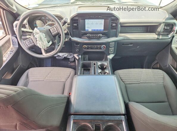 1FTEX1CP3PKD89893 2023 FORD F150 Blue Вид панелі приладів