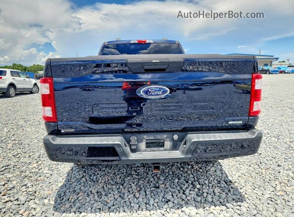 1FTEX1CP3PKD89893 2023 FORD F150 Blue Вид ззаду