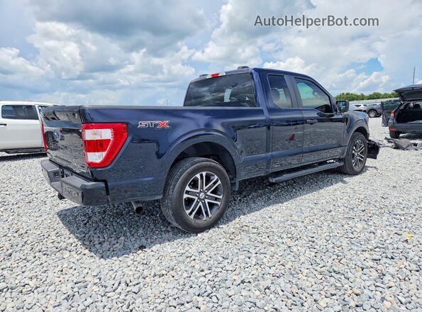 1FTEX1CP3PKD89893 2023 FORD F150 Blue Задня права чверть