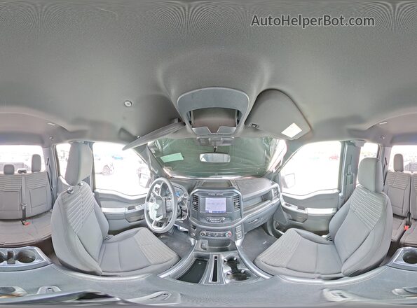 1FTEX1CP3PKD89893 2023 FORD F150 Blue Панорамний вид салону 360°