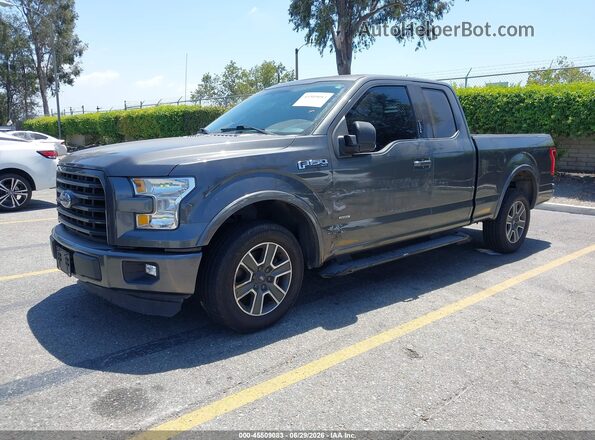 1FTEX1CP4GKE46120 2016 FORD F150 Серый Передняя левая четверть