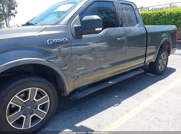 1FTEX1CP4GKE46120 2016 FORD F150 Серый Вид спереди