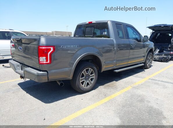 1FTEX1CP4GKE46120 2016 FORD F150 Серый Задняя правая четверть