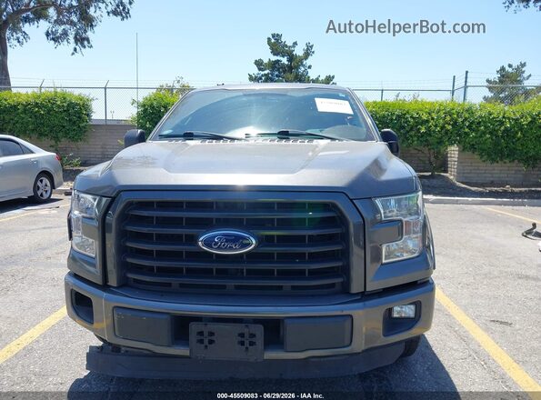 1FTEX1CP4GKE46120 2016 FORD F150 Серый Вид задней части салона
