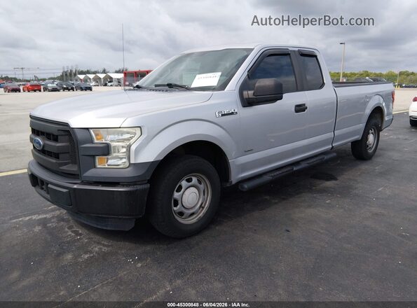 1FTEX1CP5GKD70620 2016 FORD F150 Silver Передня ліва чверть