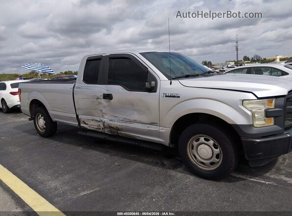 1FTEX1CP5GKD70620 2016 FORD F150 Silver Вид спереду