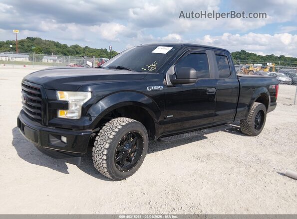 1FTEX1CP5HFA24299 2017 FORD F150 Black Front left