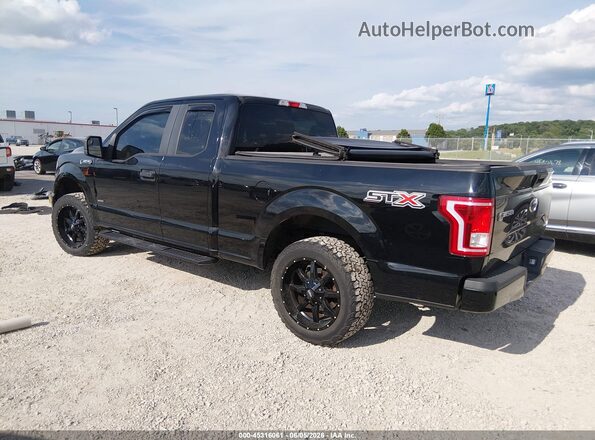 1FTEX1CP5HFA24299 2017 FORD F150 Black Rear left