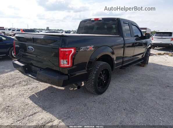 1FTEX1CP5HFA24299 2017 FORD F150 Black Rear right