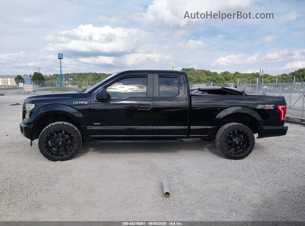 1FTEX1CP5HFA24299 2017 FORD F150 Black 360 interior view