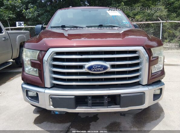1FTEX1CP6GKD42874 2016 FORD F150 Burgundy წინა ხედი