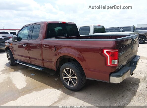 1FTEX1CP6GKD42874 2016 FORD F150 Burgundy უკანა მარცხენა
