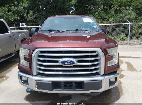 1FTEX1CP6GKD42874 2016 FORD F150 Burgundy წინა პანელის ხედი