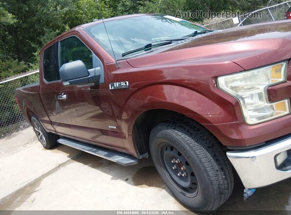 1FTEX1CP6GKD42874 2016 FORD F150 Burgundy ხელსაწყოთა პანელის ხედი