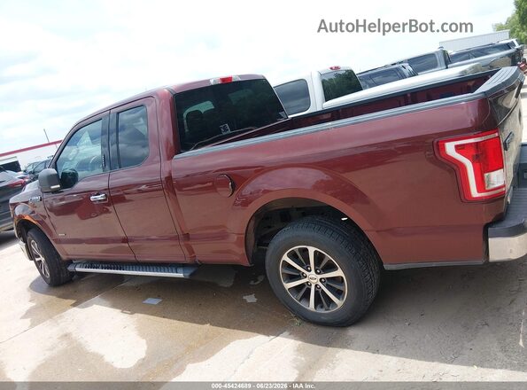 1FTEX1CP6GKD42874 2016 FORD F150 Burgundy უკანა სალონის ხედი